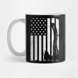 Axe Throwing USA Flag America Patriotic Gift Mug